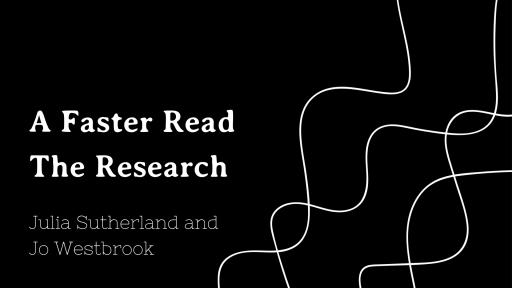 A Faster Read - the research