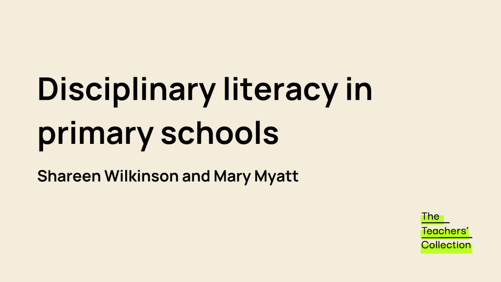 CP - disciplinary literacy