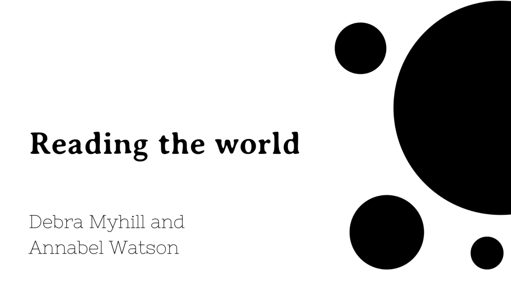 211.4 - Reading the world