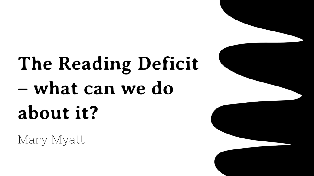 Webinar - The reading deficit