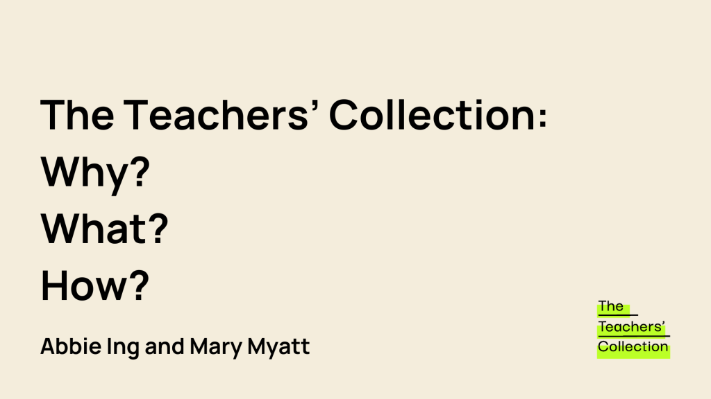 Intro Webinar - The Teachers' Collection
