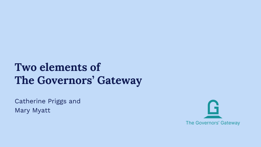 GG - Two elements of the Governors’ Gateway